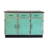 60's green formica buffet