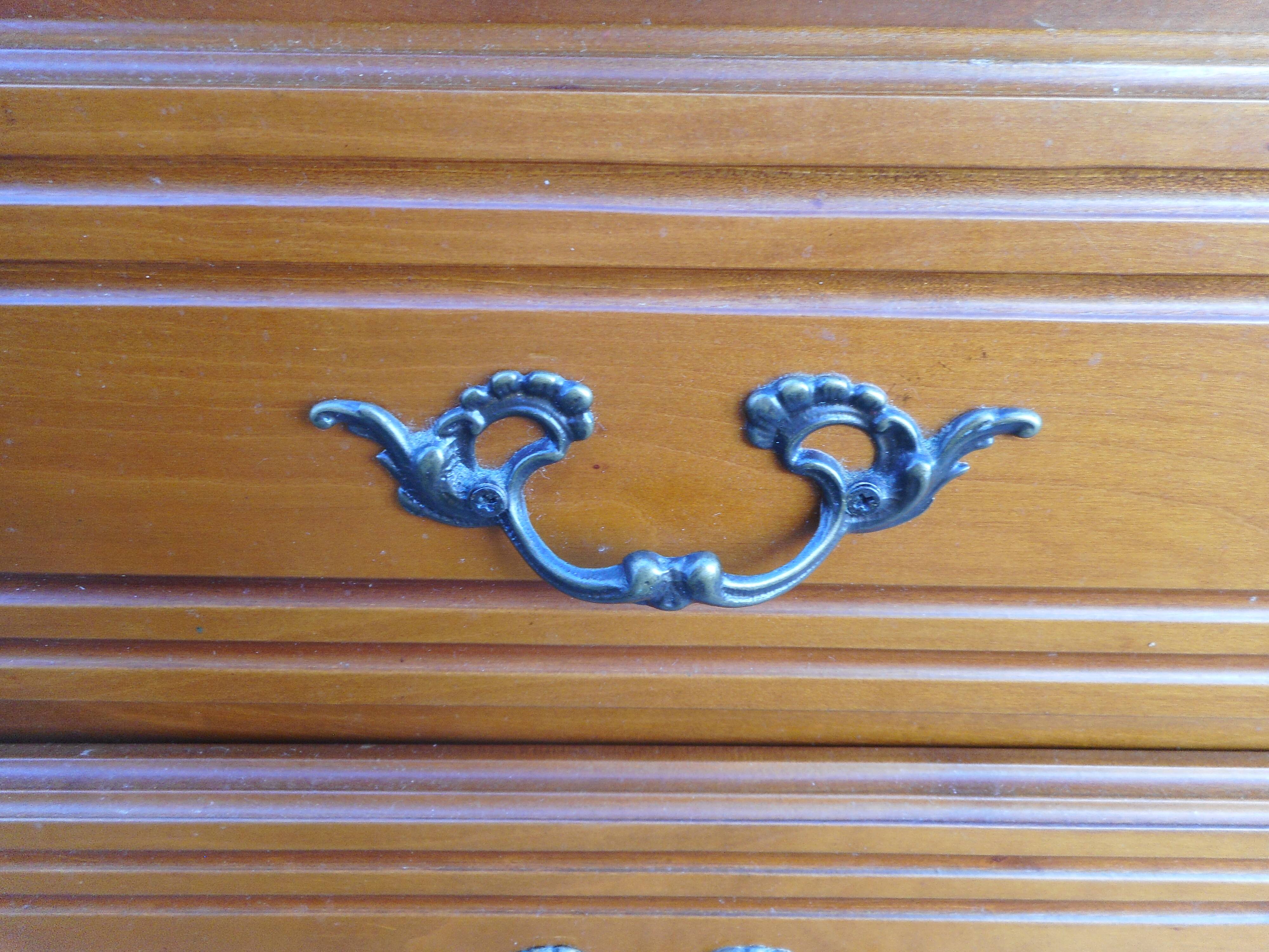 Cherry wood cabinet with 5 drawers