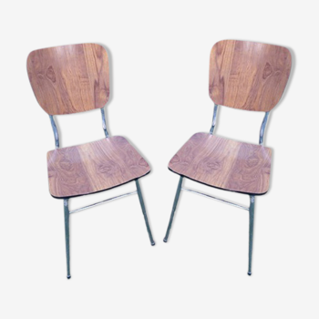 Wooden formica chairs effect 70 wide folder