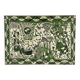 Toile imprimée René Fumeron scène de pêche années 60