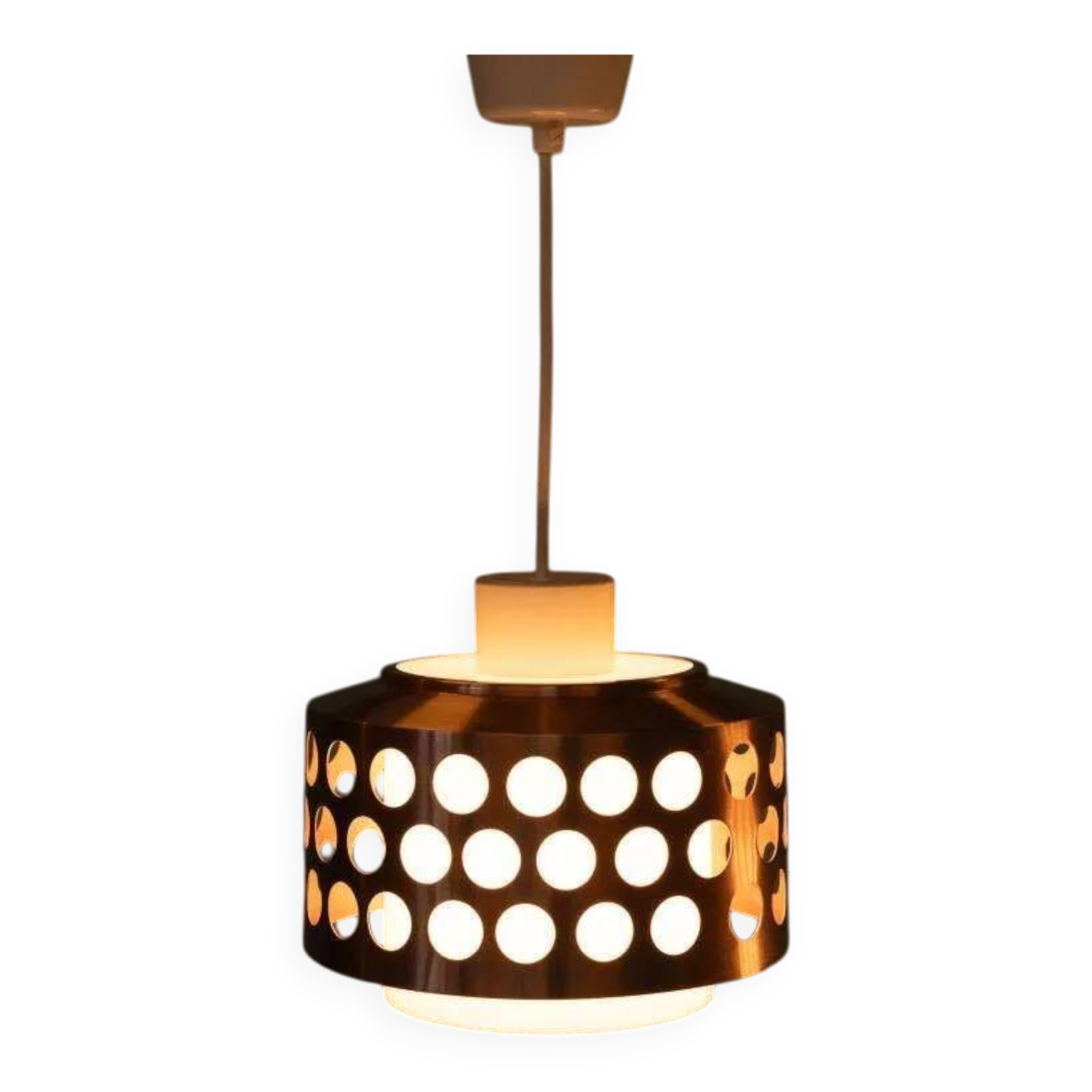 1960s/70s space-age suspension, Swedish light fixture.