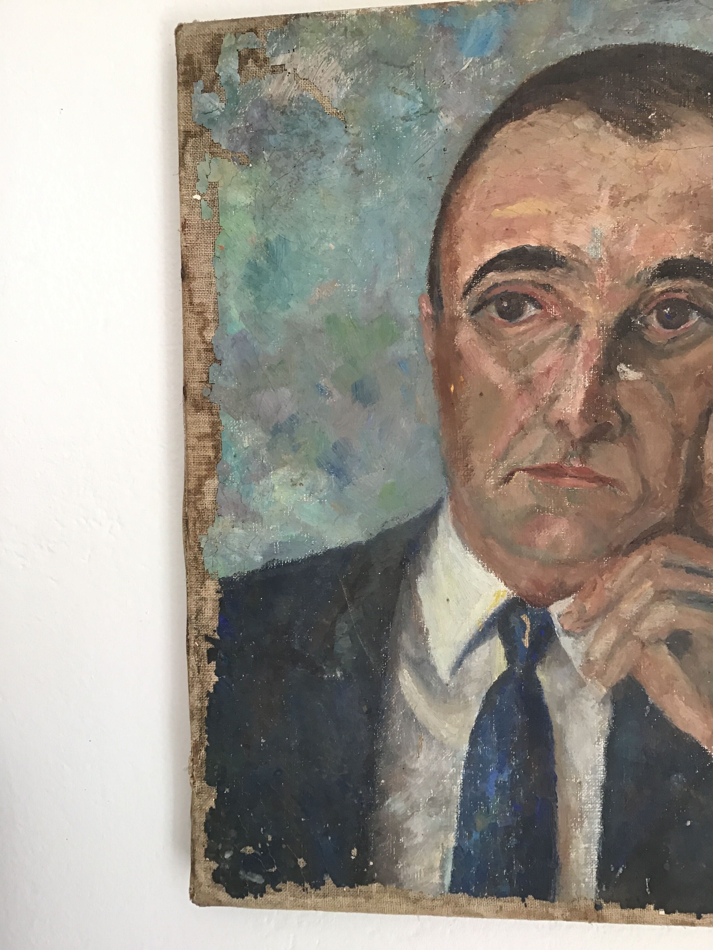 Man portrait painting