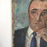 Man portrait painting