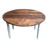 Table ronde avec rabats