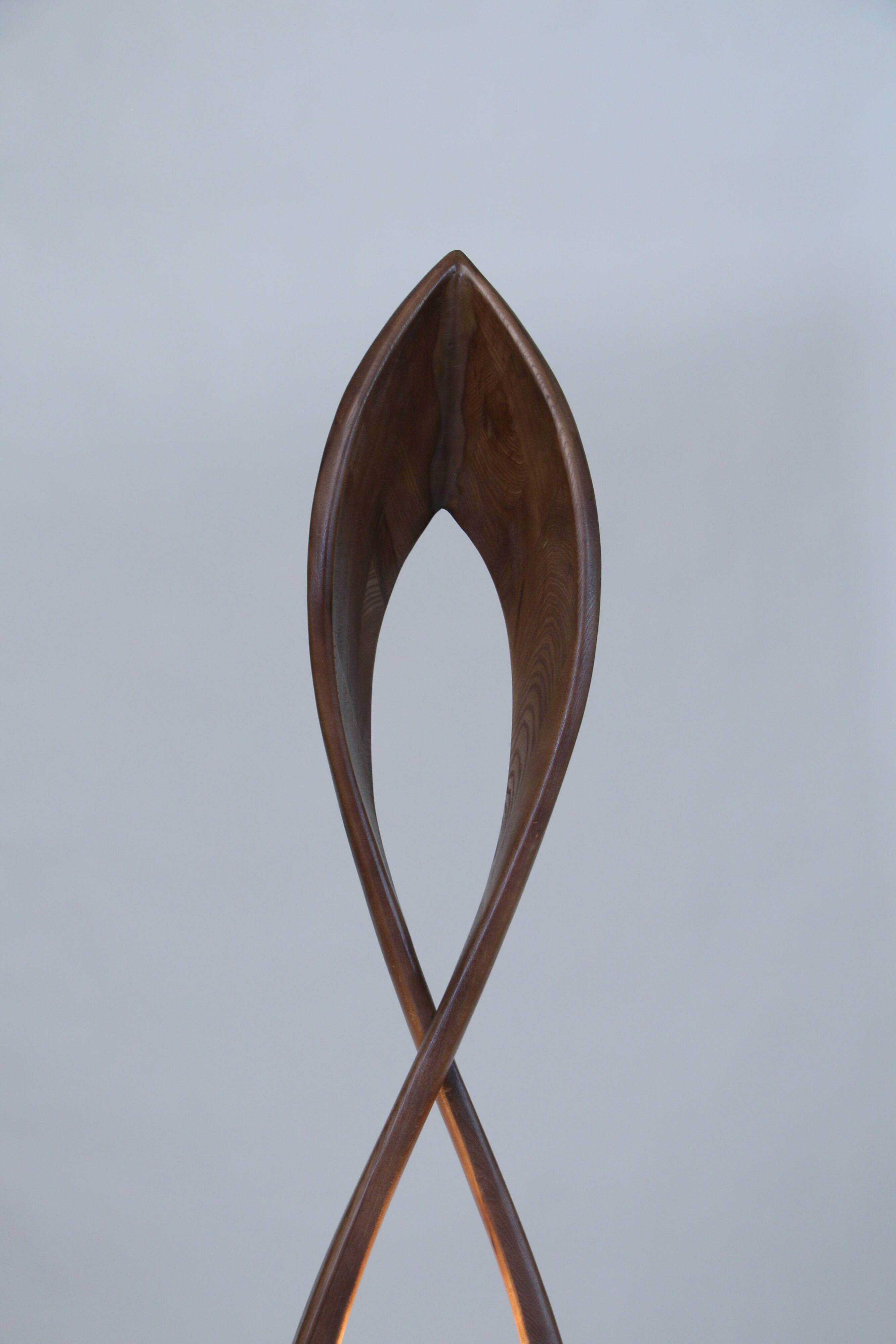 Abstract Wooden Standing Sculpture Floor Lamp by Flowlight Design Inifinity