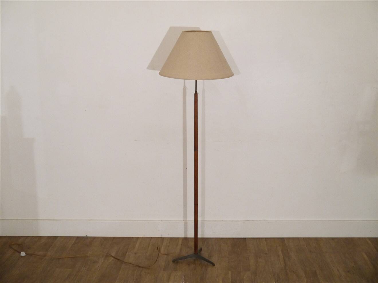 Scandinavian teak floor lamp, 1960