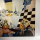 Tableau cubo-surréaliste, technique mixte sur papier