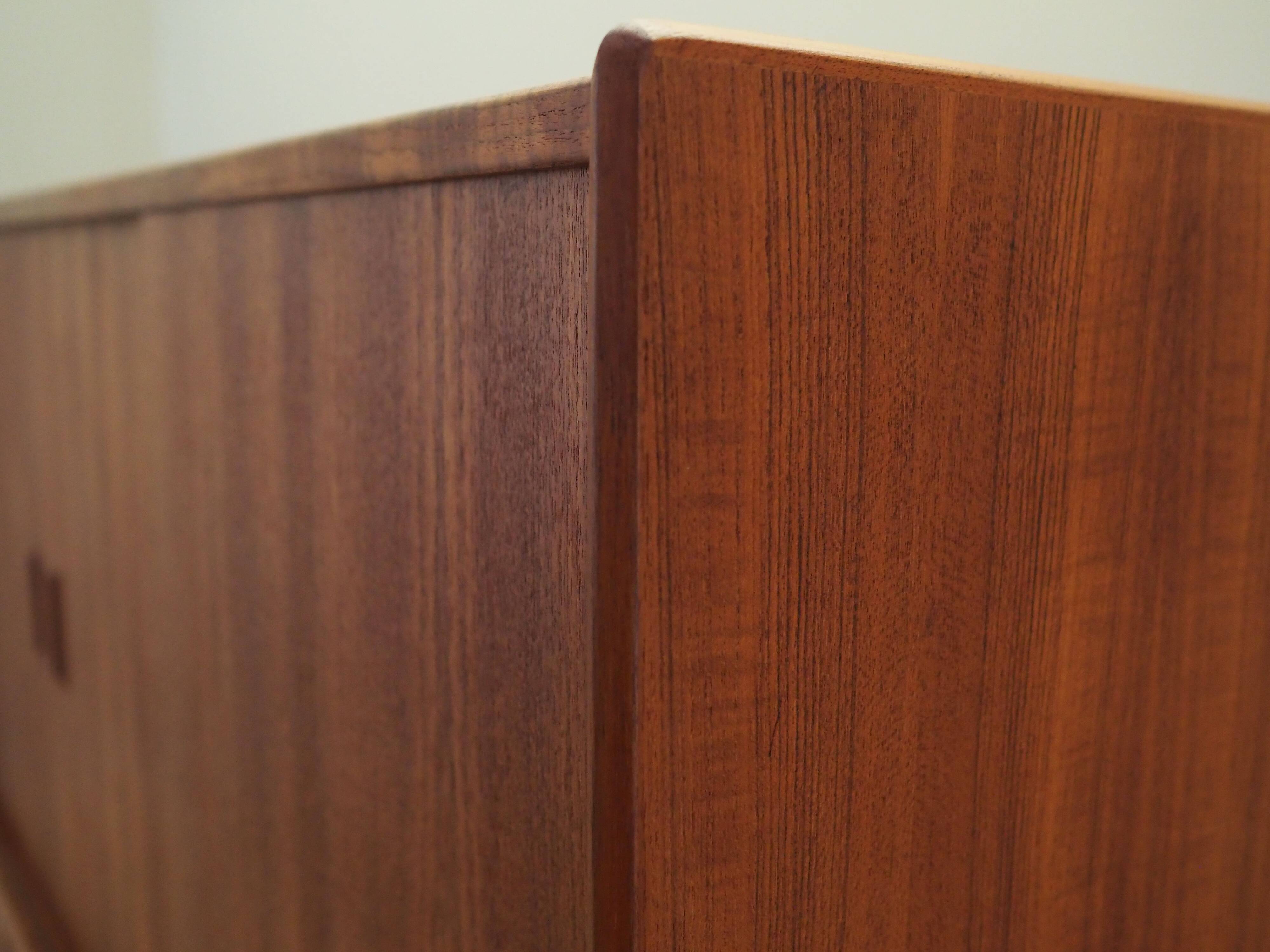 Enfilade en teck, design danois, années 1970, fabriqué par Børge Dam