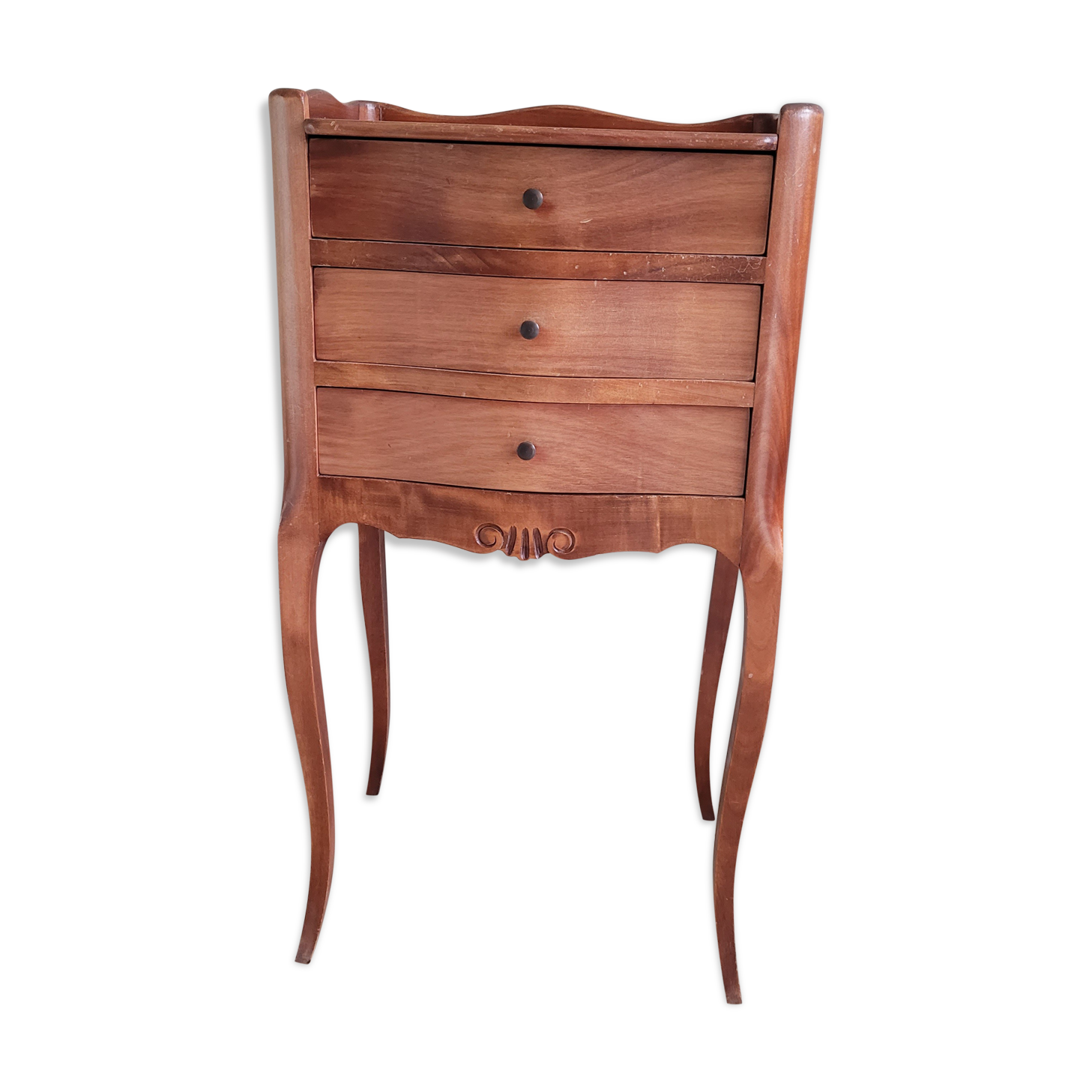 Regency bedside table with drawers