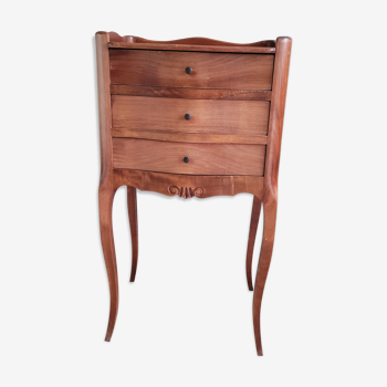 Regency bedside table with drawers