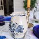 Decanter with grape blue decoration