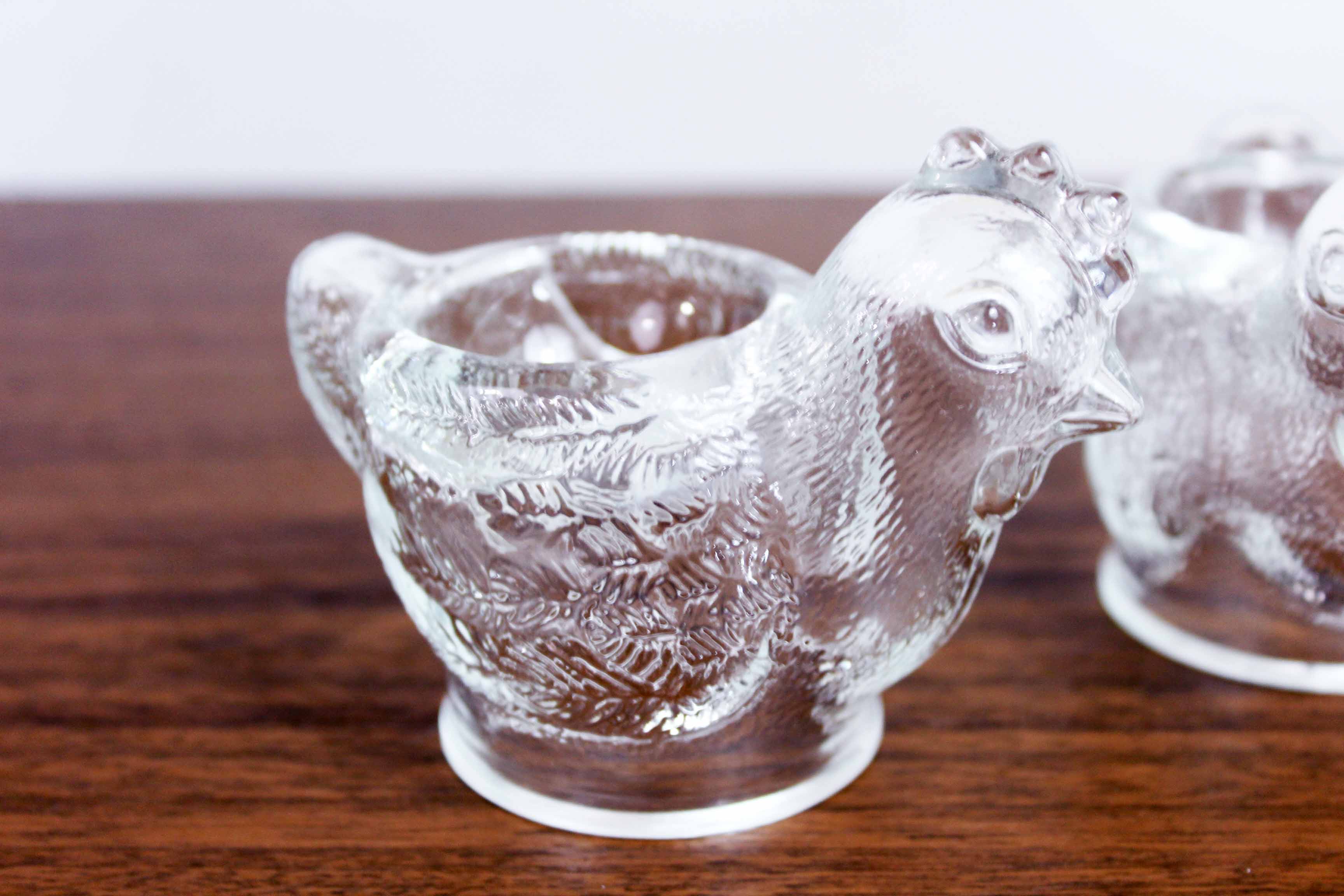 Set of 3 WMF glass cockroaches