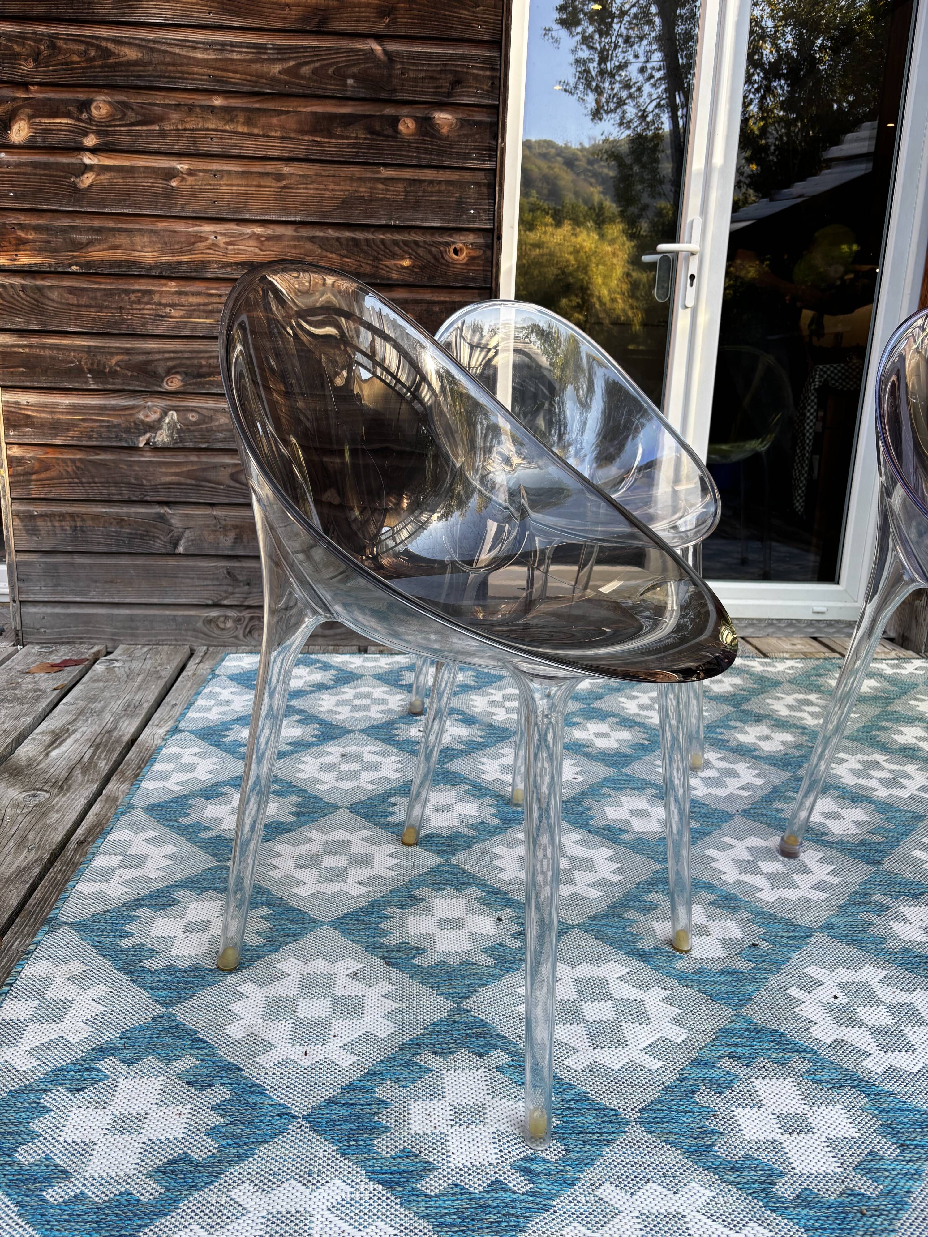 4 chaises Kartell  ‘Mr Impossible’ par Philippe Starck