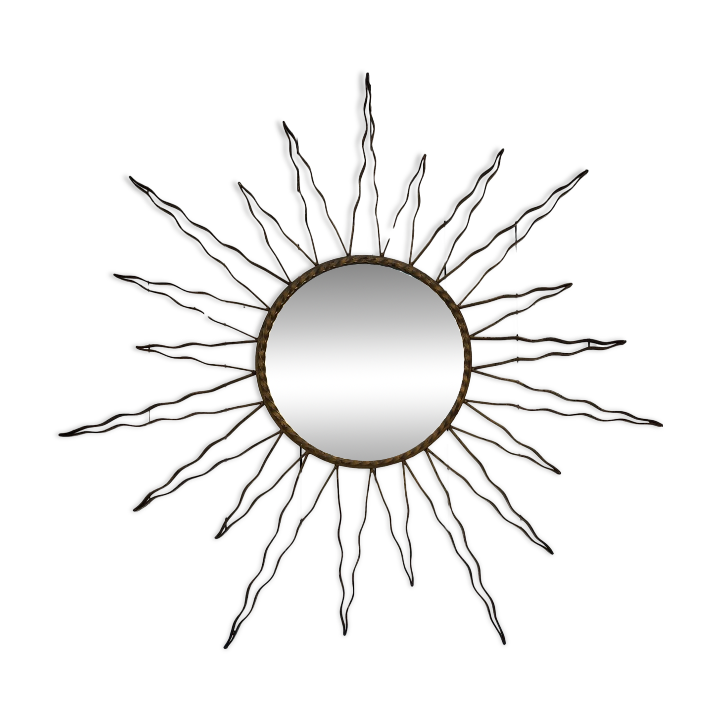 Large vintage 50's designer sun mirror