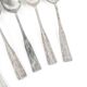 Art Deco brass spoons, 1950s, set of 6