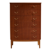 Commode restaurée en teck et hêtre