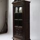 Antique Breton display cabinet in chestnut, France, circa 1880–1890