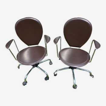 Italian design chairs Effezeta leather