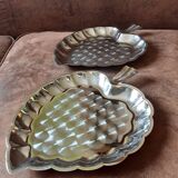 Set of 2 small original stainless steel dishes