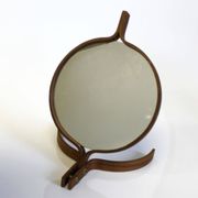 Teak mirror by Bech & Starup for Den Permanent Copenhagen, 1960.