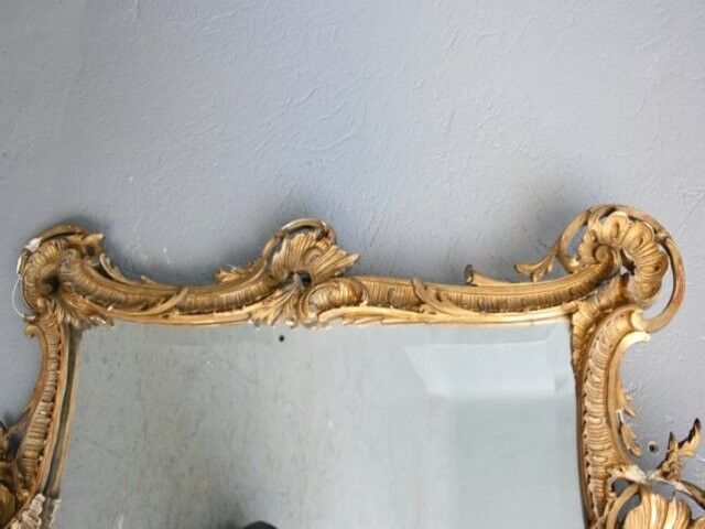 Mirror Louis XV style gilded 68x88cm stucco