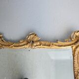 Miroir de style Louis XV en stuc doré 68x88cm