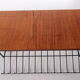 Vintage magazine rack made of metal and wood, 1960s