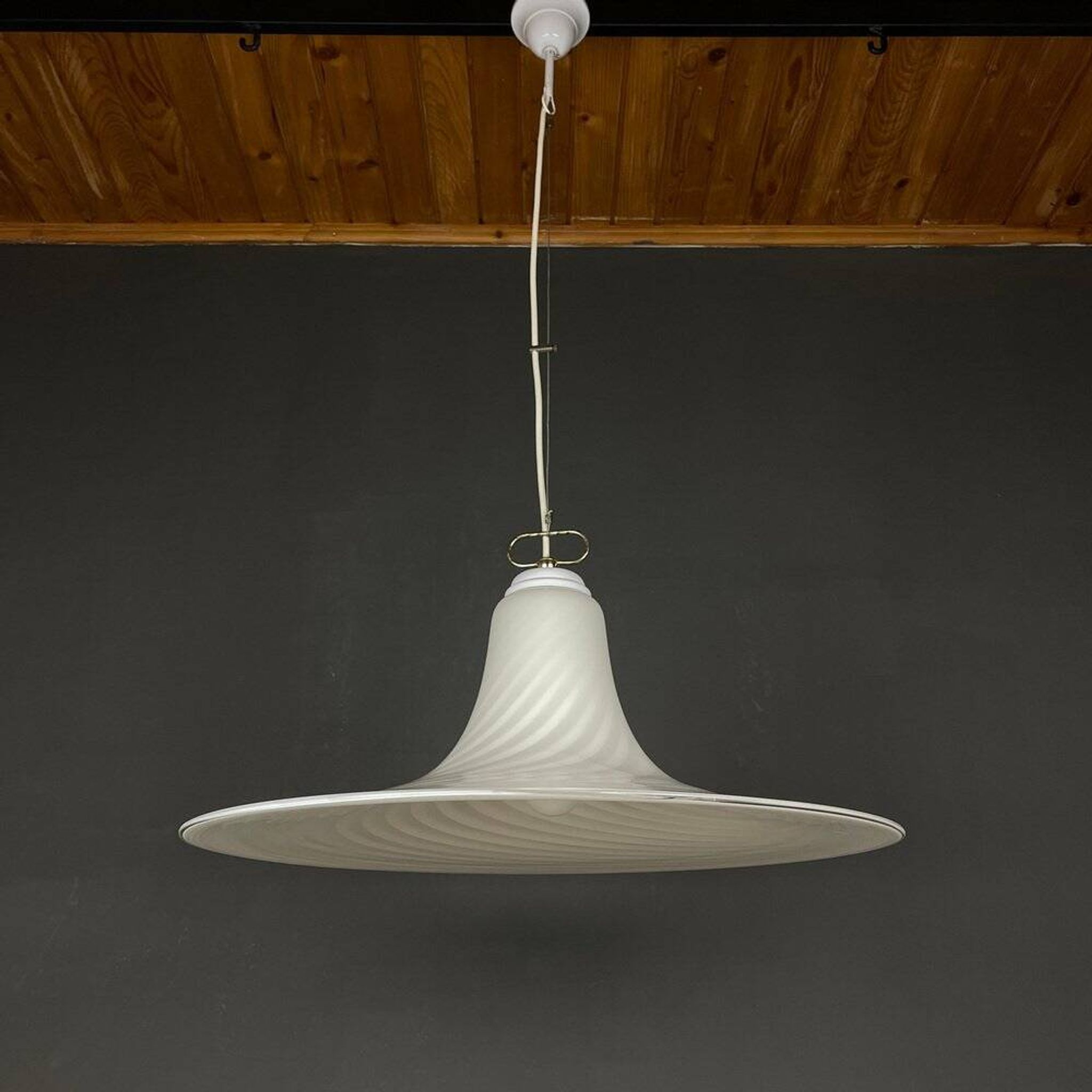 Murano glass pendant lamp Tourbillon by Vetri Murano, Italy, 1970s