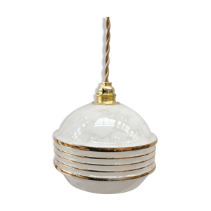 Lampe baladeuse art déco en verre