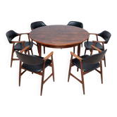 Ensemble de salle à manger des années 1960, 6 fauteuils Carlton par Låte Møbelfabrikk & Ex
