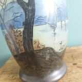 Vase au décor peint signé Jem Joseph Mure