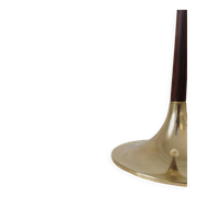 Modern mid-century brass trumpet-shaped floor lamp, Sweden, 1960s.