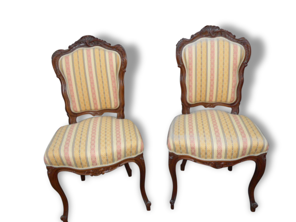 Paires chaises louis XV