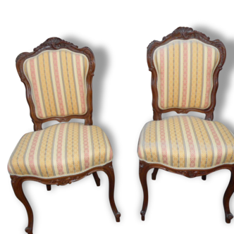 Pair louis XV chairs