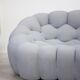 Roche Bobois Bubble 2 Cuved 3/4-Seat Sofa by Sacha Lakic (Light Grey)