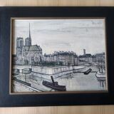 Bernard Buffet The City of Notre Dame Vintage