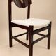 Chaises de gianfranco frattini en palissandre et velours - italie