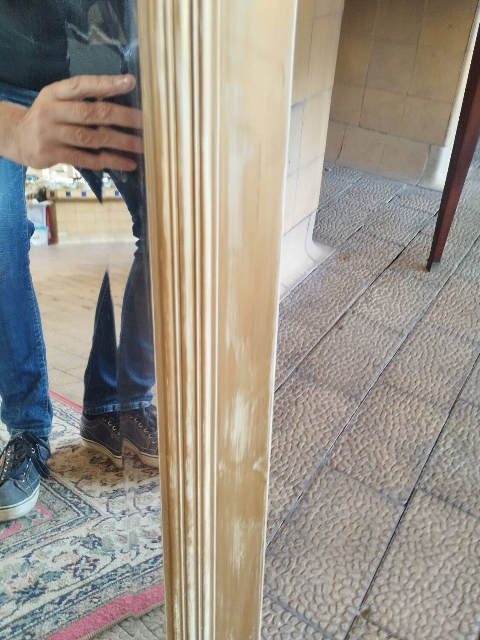 Antique trumeau mirror in Louis XVI style