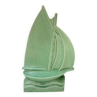 Sailboat Le Jan Louviere art deco figurine