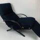Fauteuil lounge italien vintage bleu marine foncé par Osvaldo Borsani pour Tecno, 1950