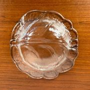 Small vintage bowl from the Eden series in glass by Lars Hellsten for Orrefors, Sweden, 1970s.