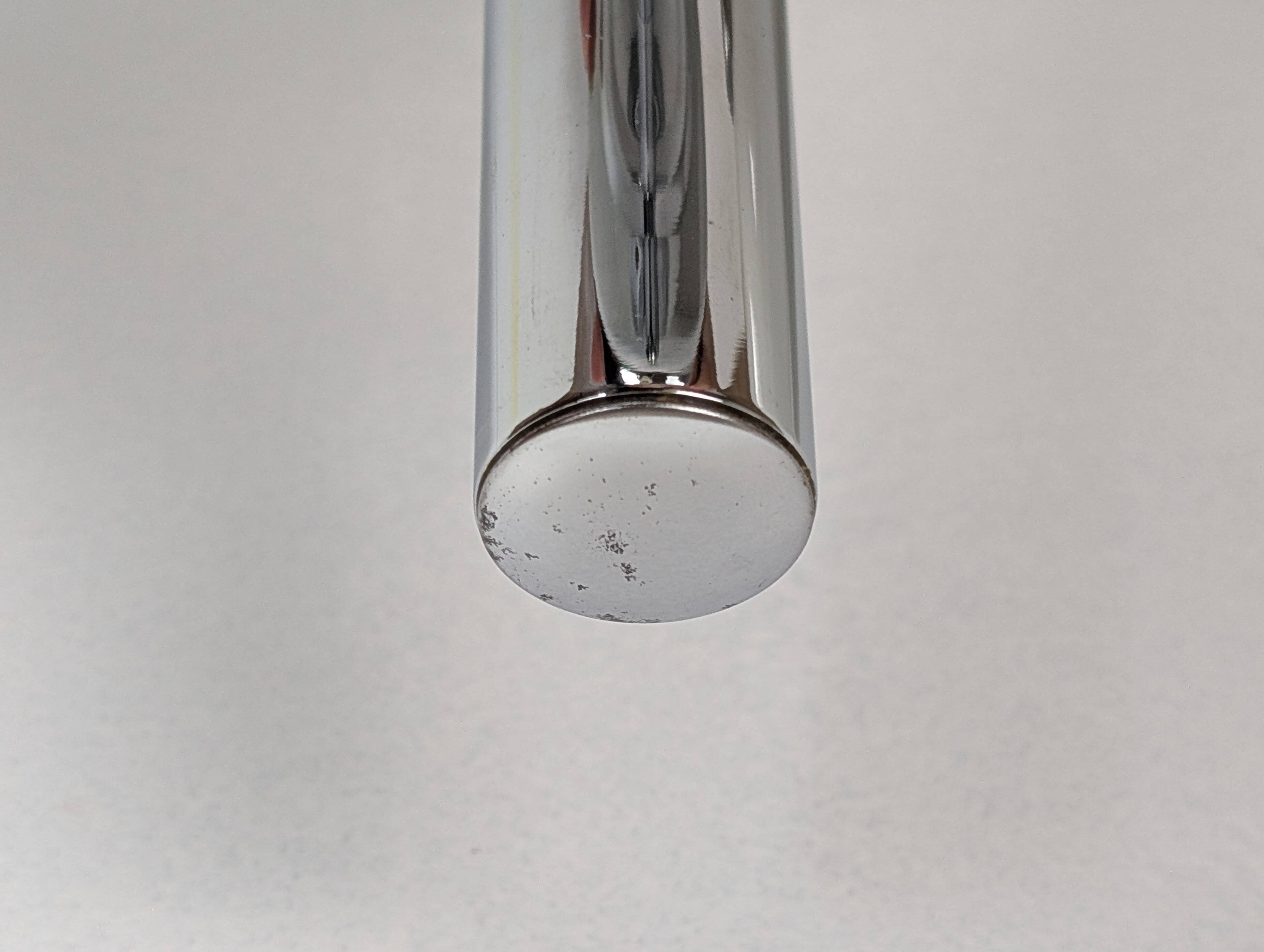 Pair of chrome wall lights