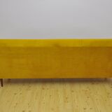 Velvet Daybed Sofa with fold-out function, 1950s