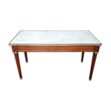 Louis XVI-style white marble coffee table