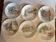 Set of 6 Françoise Saget plates "Stroll in Paris"