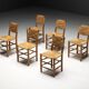 "Bauche" Dining Chairs by Charlotte Perriand for Steph Simon, France, 1950s