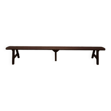 Old Large Vintage Wooden Farm Bench
