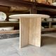 Side table, round low in travertine ⌀ 61 cm