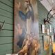 Large painting of the Virgin Mary