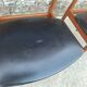 SAX set of 4 vintage Scandinavian chairs, teak and skai furniture